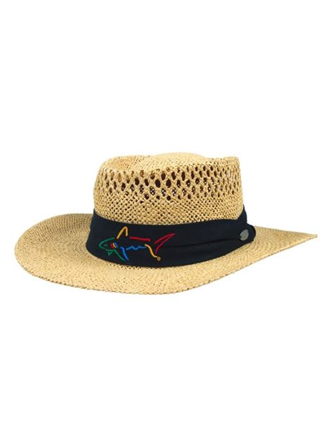 Accessories Greg Norman | Greg Norman Signature Straw Hat - Natural ...