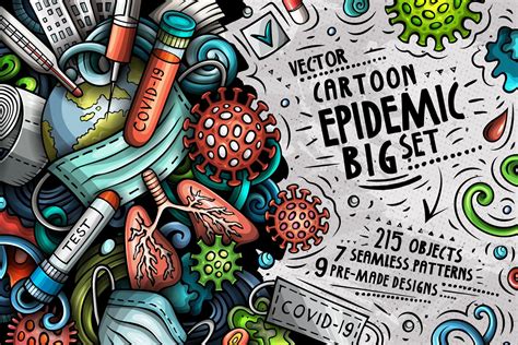 Epidemic Cartoon Doodle Big Pack Doodle Art Doodle Art Designs