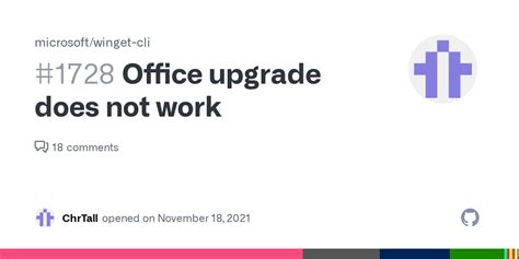 Office Upgrade Does Not Work · Issue 1728 · Microsoft Winget Cli · Github