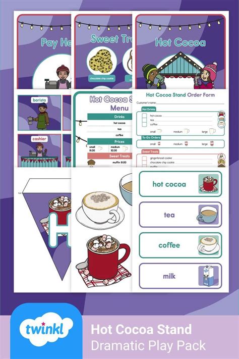 Hot Cocoa Stand Dramatic Play Pack