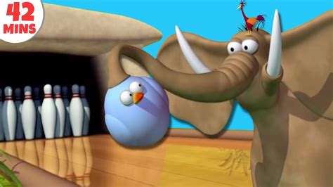 Gazoon Elephant On A Roll Funny Animals Cartoons By Hooplakidz Tv