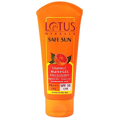 Buy Lotus Herbals Safe Sun Vitamin C Matte Gel Daily Sunscreen Spf 50