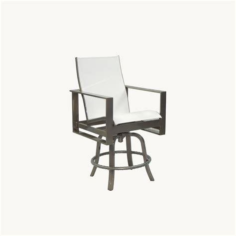 Castelle Park Place High Back Sling Swivel Counter Stool Bowmans