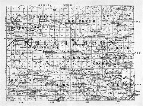 1876 Williamson County Map | Williamson County Illinois Historical Society