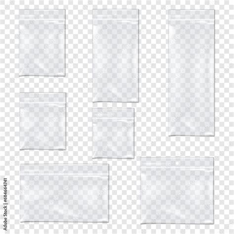 Clear Vinyl Zipper Pouch With Hanging Hole Vector Mock Up Set