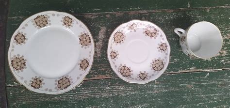 Arabia Loviisa Coffee Cup And Saucer And Side Plate Esteri Tomula