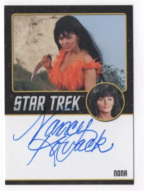 CARTE AUTOGRAPHE NANCY Kovack As Nona STAR TREK 50th Anniversary TOS