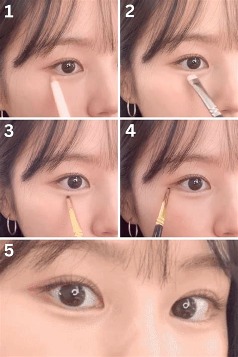 Korean Aegyo Sal Step By Step Tutorial Girl Eye Makeup Under Eye