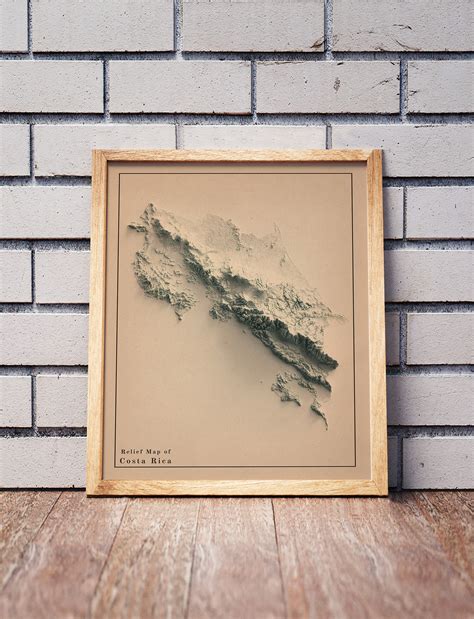 Costa Rica Map Set With Two Maps Costa Rica Relief Map Costa Rica