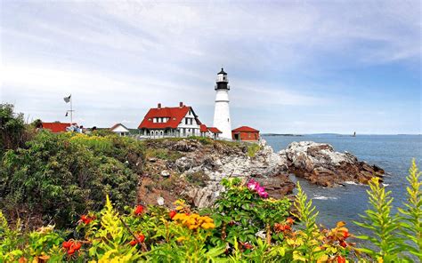 Lighthouse And Flowers Wallpapers Wallpaper Cave