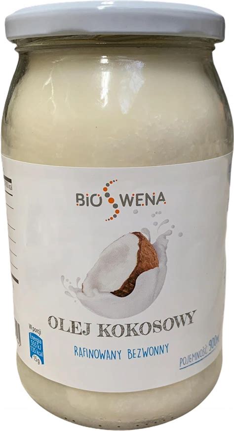 Olej Kokosowy 900ml Rafinowany Czysty Bioswena Ceny I Opinie Ceneo Pl