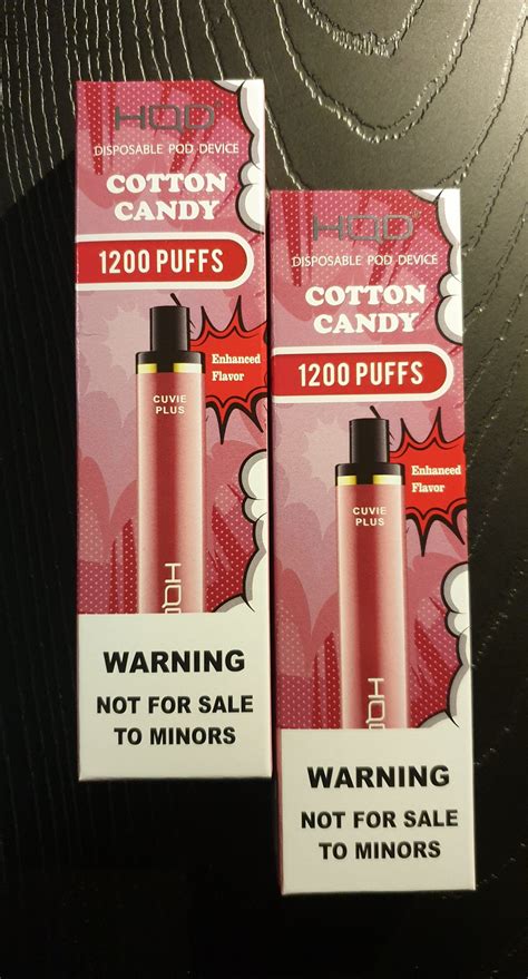 Hqd Disposable Vape Cotton Candy Cuvie Plus 1200 Puffs Firmin Cigars