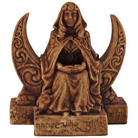 Crescent Moon Goddess Pagan Small Altar Statue - Wicca, Paul Borda