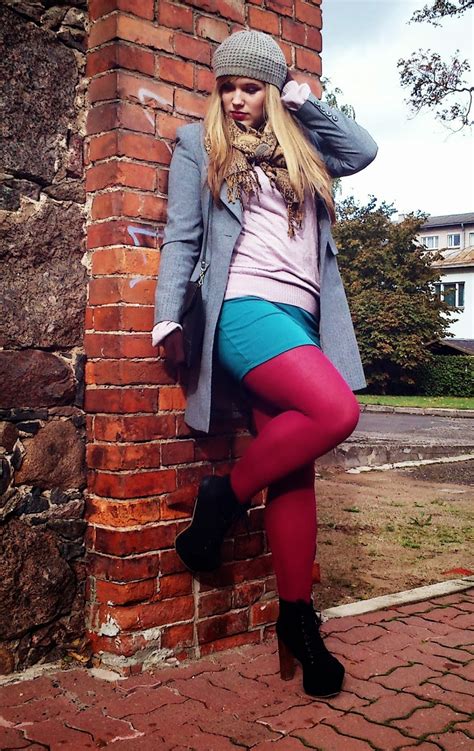 How To Wear Colored Tights Edition Fashionmylegs The Tights And