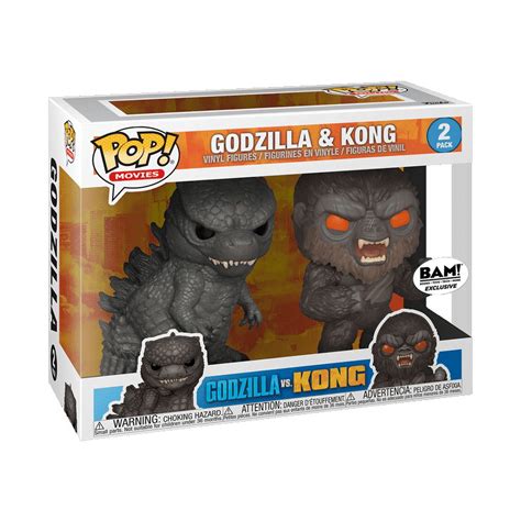 Funko POP Movies Exclusive Godzilla Vs Kong Godzilla King 2 Pack