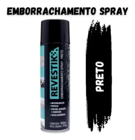 Spray Impermeabilizante Preto Borracha Liquida 400ml Parcelamento Sem