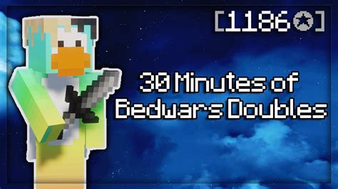 30 Minutes Of Bedwars Doubles Gameplay 10k Sub Special Hypixel Bedwars Youtube