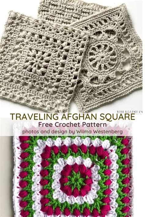 Tulip Afghan Square Free Crochet Pattern Daily Crochet