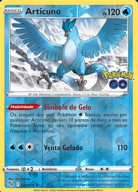 Articuno 024 78 REV FOIL Carta Avulsa Pokemon Planeta Nerd Geek