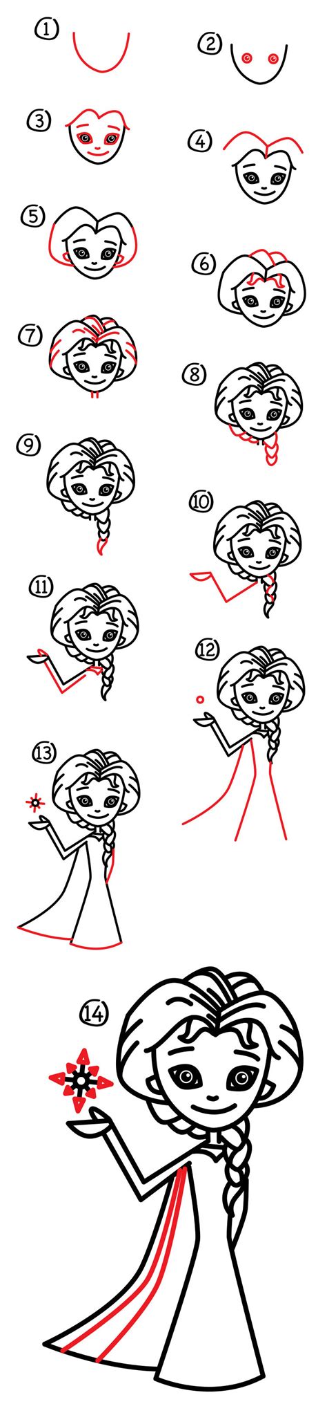 How To Draw Elsa Easy Step By Step Disney Characters