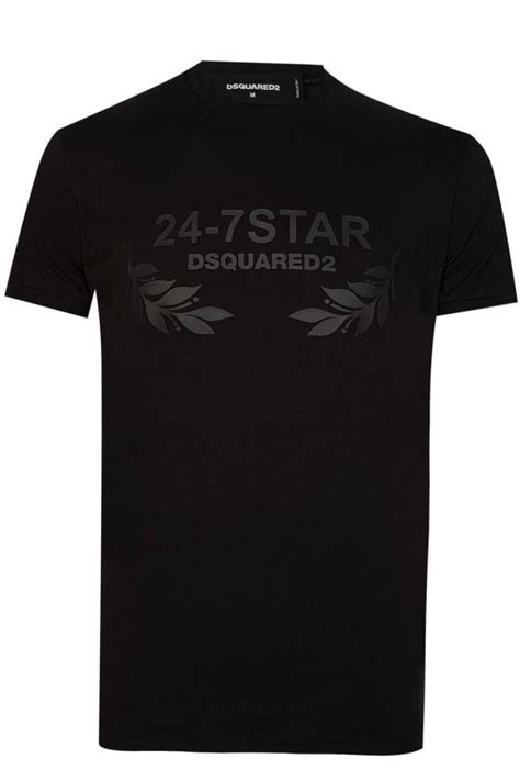 Dsquared Star T Shirt Black