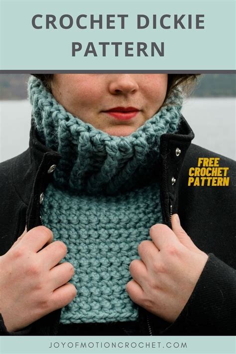 Crochet Dickie Pattern Free Pattern Crochet Neck Warmer Crochet