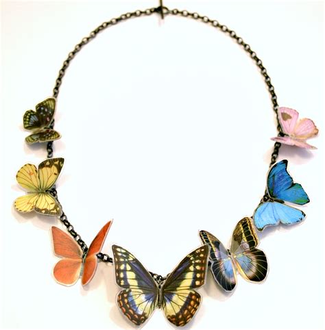 7 X Butterfly Necklace Contemporary Necklaces Pendants By