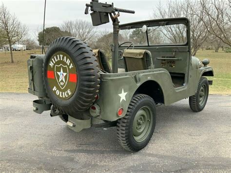 1955 Willys Jeep M38A1 Military Police Jeep with 50 cal 20060 Miles ...