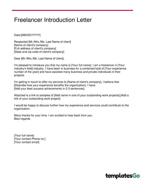 Letter Of Introduction For Business With Free Samples