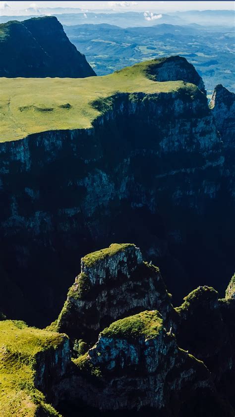 Aerial View Of Espraiado Canyon In Urubici Santa Catarina Brazil