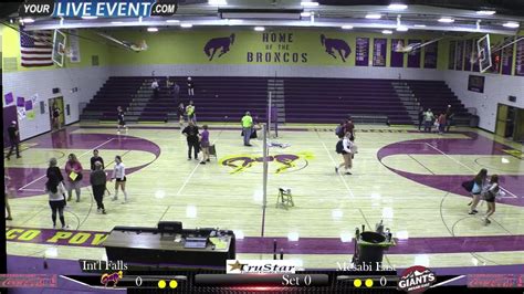 International Falls Broncos Vs Mesabi East YouTube