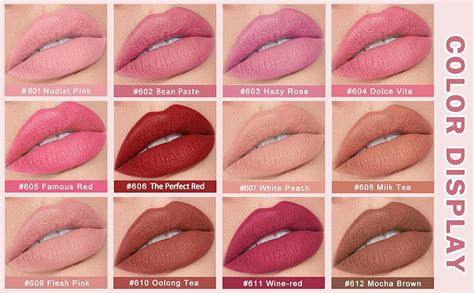 Amazon Ionsgako Pcs Matte Nude Lipstick Set Velvet Lip Gloss Non