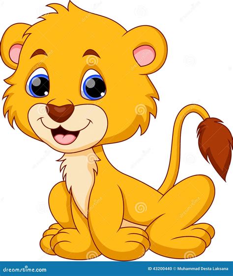 Dessin Animé Mignon De Lion Illustration Stock Image 43200440