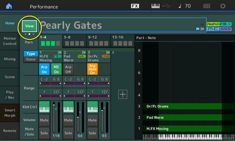 Performance View Field Yamaha Montage And Modx Faq