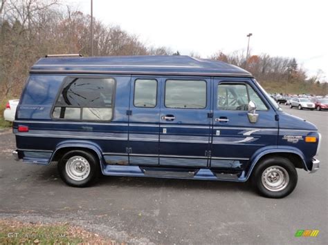 1995 Chevy Van G20 Passenger Conversion Indigo Blue Metallic Blue