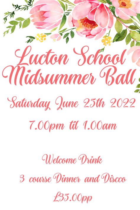 Midsummer Ball At Lucton School Event Tickets From Ticketsource