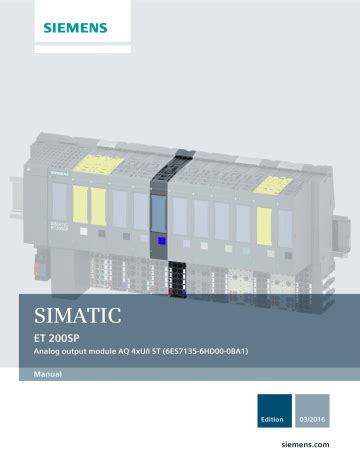 Siemens SIMATIC ET 200SP Manual Manualzz