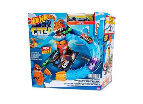 Brinquedo Pista Hot Wheels City Nemesis Ataque do Gorila 1 Veiculo em Promoção é no Buscapé