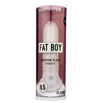 Perfect Fit Fat Boy Checker Plate Silaskin Cock Sheath Penis