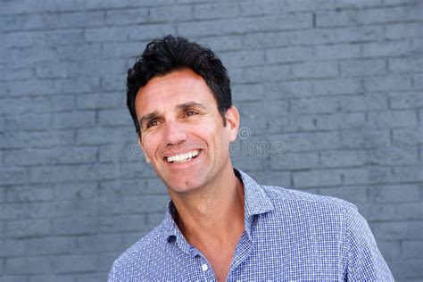 Mature Man Close Up Face Smiling White Background Stock Photos Free Royalty Free Stock