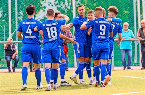 Fußball Landesliga Staffel III VfL Sindelfingen freut sich über den