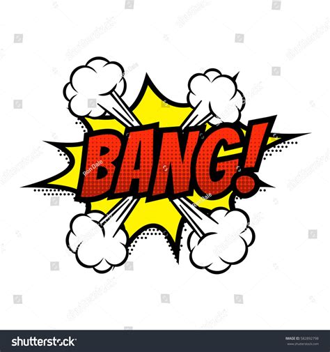 Bang Comic Text Speech Bubble Vector Stock Vector Royalty Free