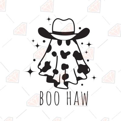 Boo Haw Svg Halloween Howdy Ghost Svg Premiumsvg