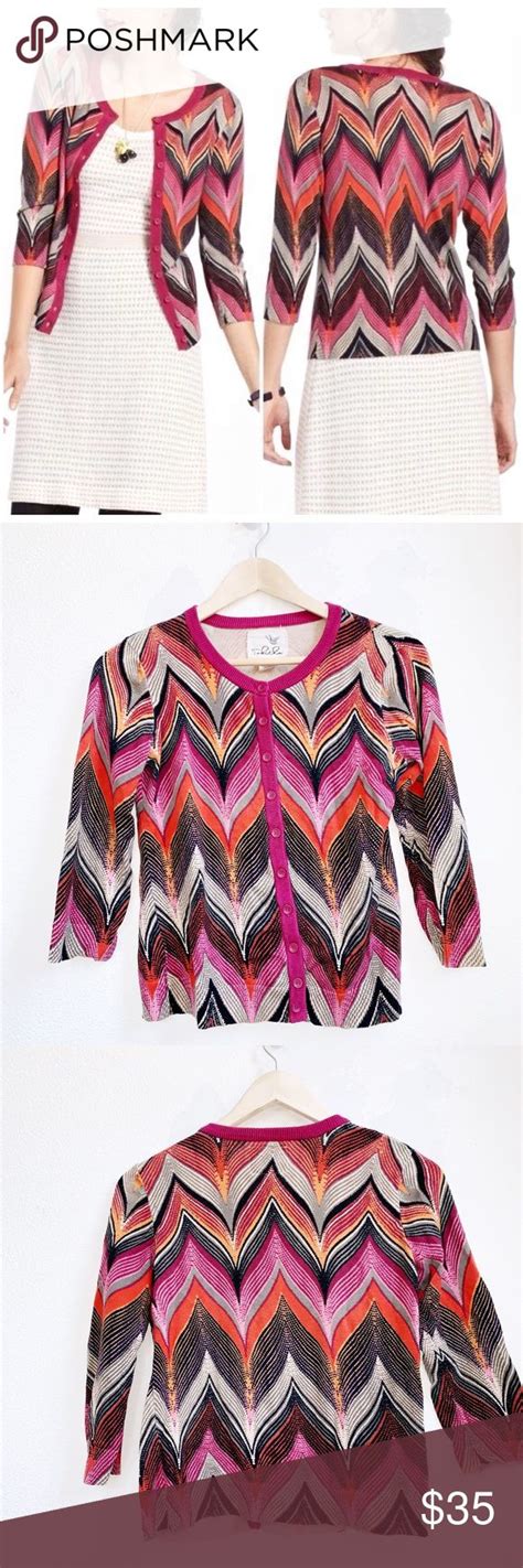 Sold Anthropologie Tabitha Chevron Cardigan Chevron Cardigan