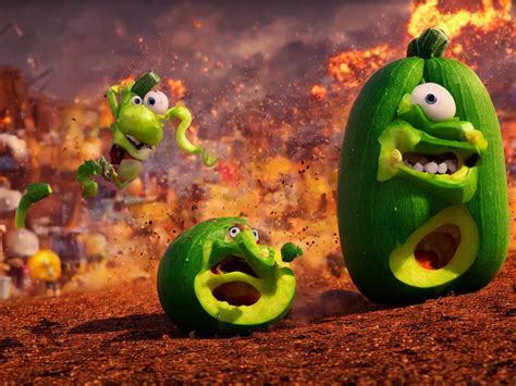 Detailed 3 D Render Of A Raging Zucchini Character Stable Diffusion