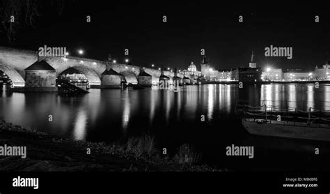 Charles Bridge And Prague Castle Stock Photo Alamy