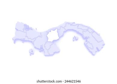 Map Cocle Panama 3d Stock Illustration 244621546 | Shutterstock