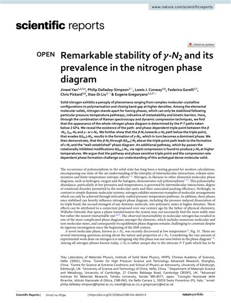 PDF Remarkable Stability Of Gamma N 2 And Its Prevalence In