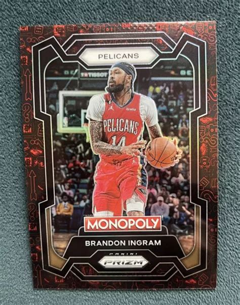 2023 24 PRIZM MONOPOLY Brandon Ingram icônes rouges pélicans SP 57 EUR