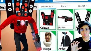 Creamos El Perfil De Titan Speakerman De Skibidi Toilet En Roblox